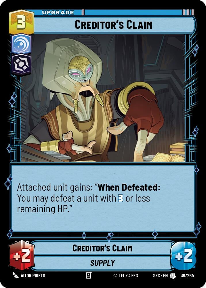 Image for Creditor's Claim (39/264) (Secrets of Power) - Star Wars: Unlimited