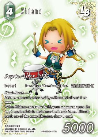 Image for Zidane LB (PR-199/24-117R) (PR-199/24-117R) (FF: Promo Cards) - Final Fantasy TCG
