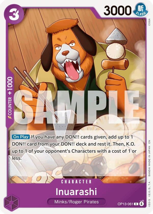 Inuarashi (OP13-061) (Carrying On His Will)