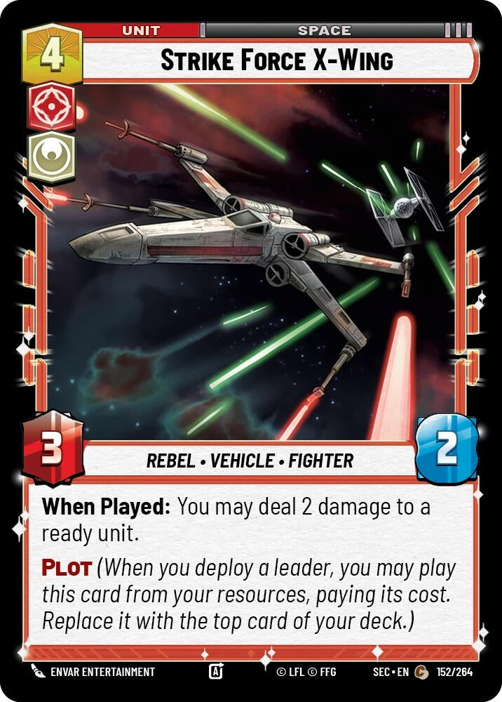 Image for Strike Force X-Wing (152/264) (Secrets of Power) - Star Wars: Unlimited