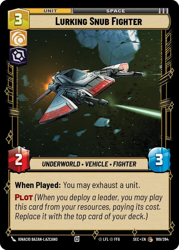 Image for Lurking Snub Fighter (189/264) (Secrets of Power) - Star Wars: Unlimited