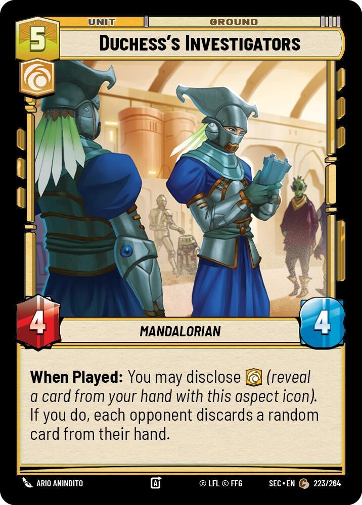Image for Duchess's Investigators (223/264) (Secrets of Power) - Star Wars: Unlimited