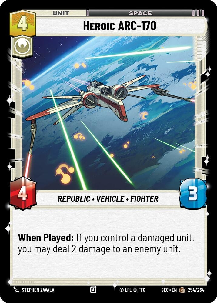 Image for Heroic ARC-170 (254/264) (Secrets of Power) - Star Wars: Unlimited