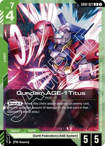 Gundam AGE-1 Titus (GD02-027) (GD02-027) (Dual Impact)
