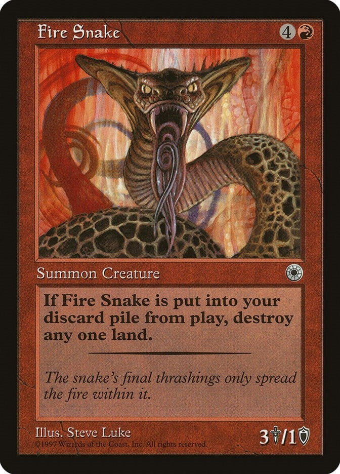 Fire Snake [POR] - MTG Single
