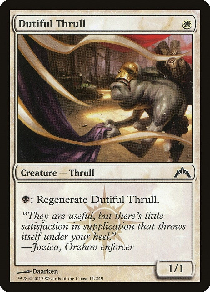 Dutiful Thrull (11) [GTC] - MTG Single