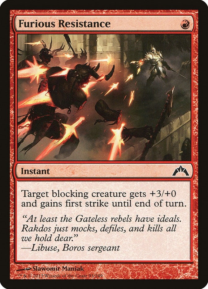 Furious Resistance (93) [GTC] - MTG Single