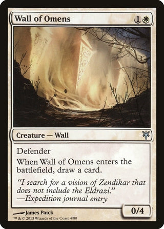 Wall of Omens (4) [DDK] - MTG Single