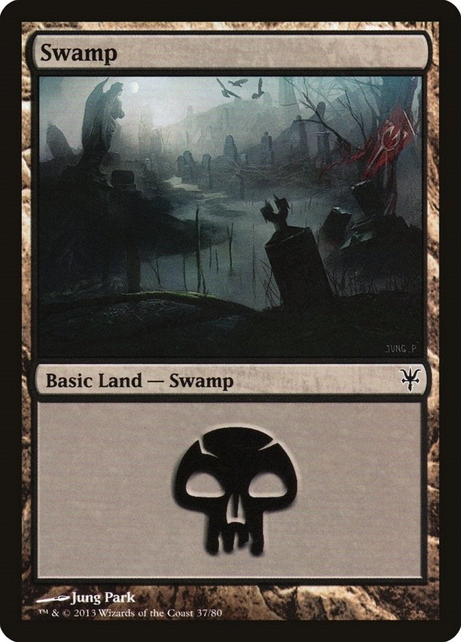 Swamp (37) (37) [DDK] - MTG Single
