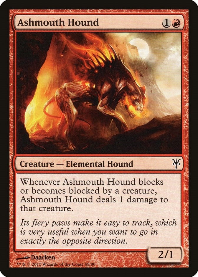 Ashmouth Hound (45) [DDK] - MTG Single