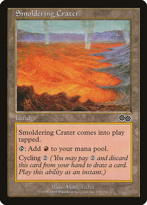 Smoldering Crater (328) [USG] - MTG Single