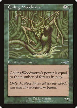 Coiling Woodworm (103) [NMS] - MTG Single