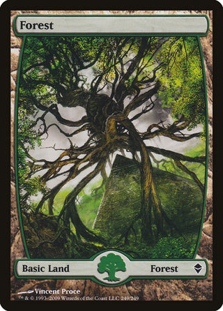 Forest (249) - Full Art (249) [ZEN] - MTG Single