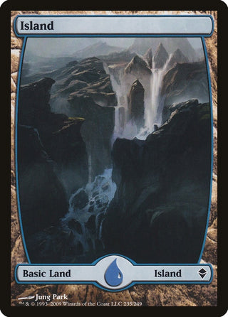 Island (235) - Full Art (235) [ZEN] - MTG Single