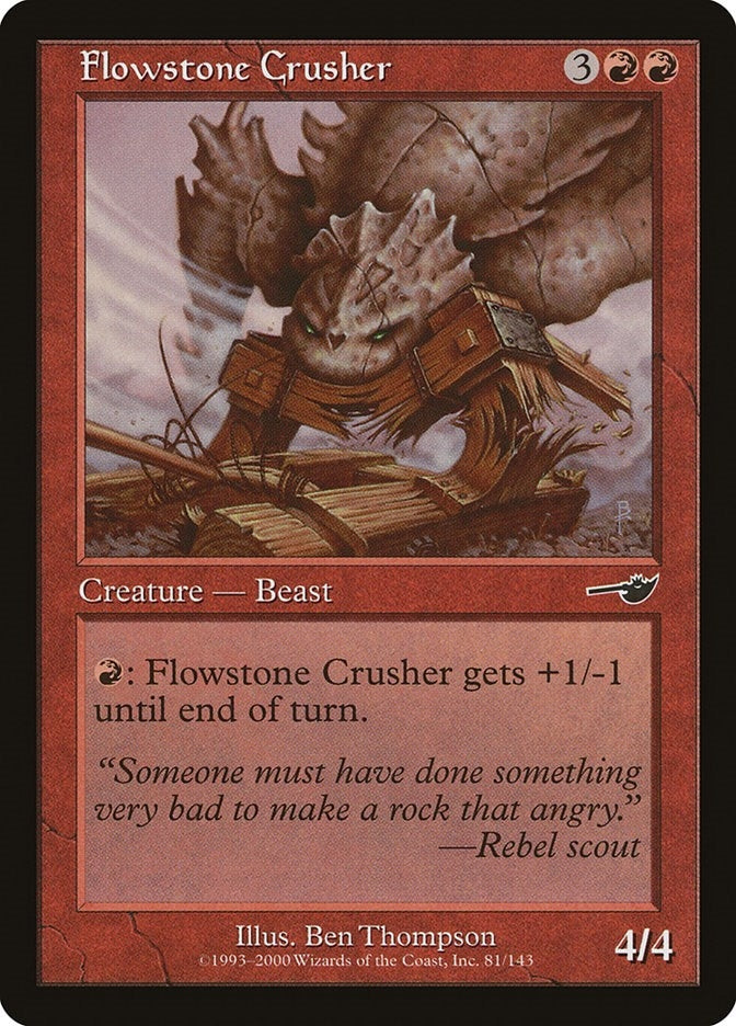 Flowstone Crusher (81) [NMS] - MTG Single