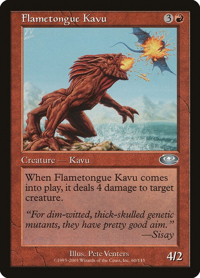 Flametongue Kavu (60) [PLS] - MTG Single