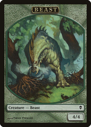 Beast Token (0) [ZEN] - MTG Single