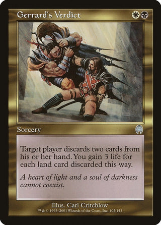 Gerrard’s Verdict (102) [APC] - MTG Single
