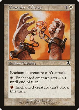Manacles of Decay (14) [APC] - MTG Single