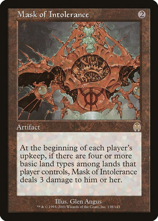Mask of Intolerance (138) [APC] - MTG Single