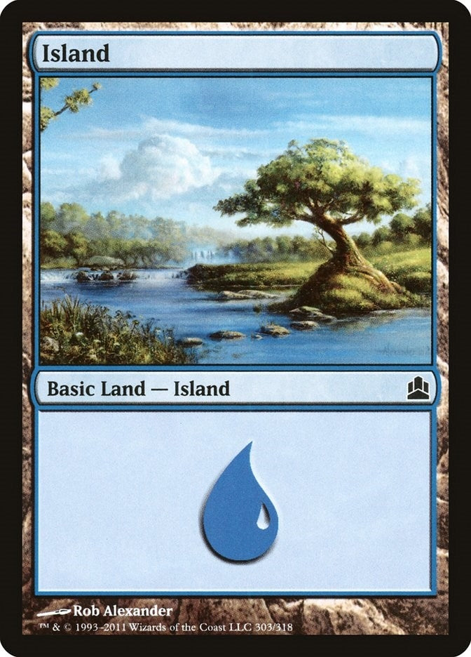 Island (303) (303) [CMD] - MTG Single
