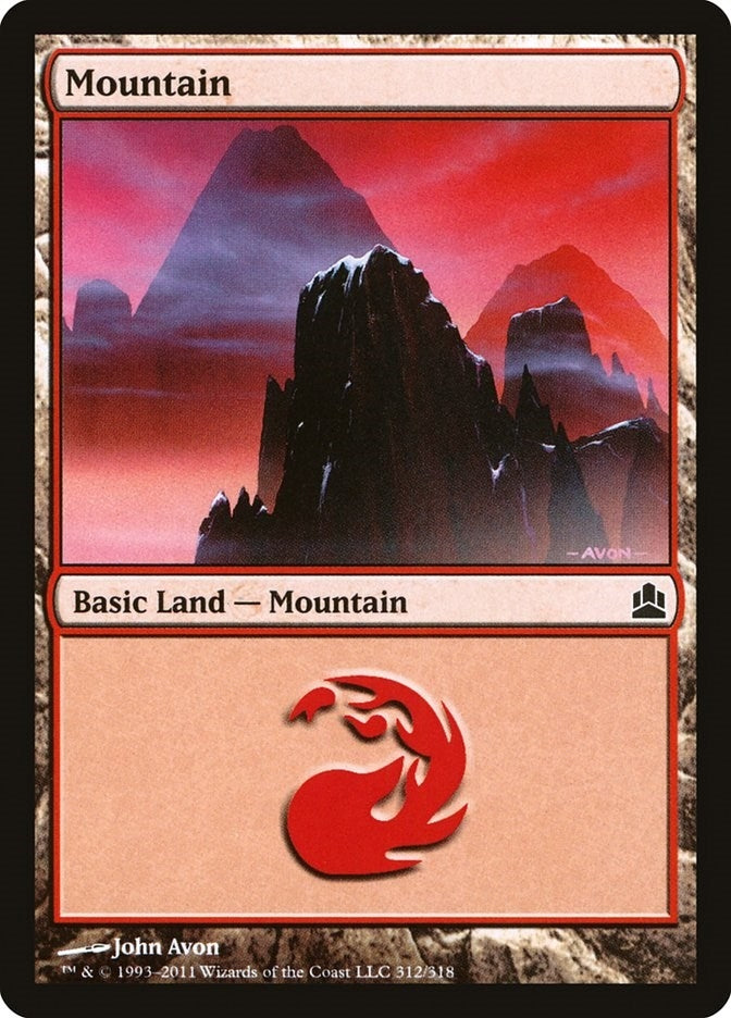 Mountain (312) (312) [CMD] - MTG Single
