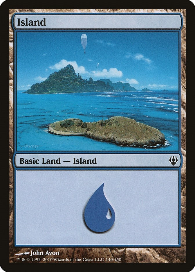 Island (140) (140) [ARC] - MTG Single