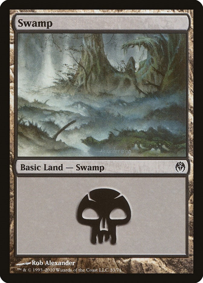 Swamp (33) (33) [DDE] - MTG Single