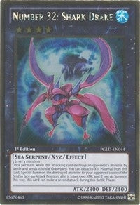 Number 32: Shark Drake (44) (PGLD) - YuGiOh Single