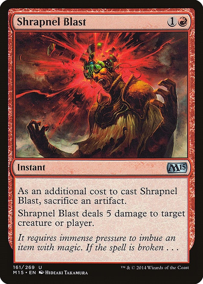 Shrapnel Blast (161) [M15] - MTG Single