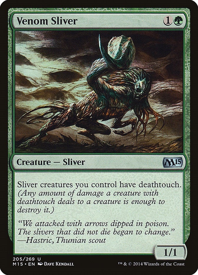 Venom Sliver (205) [M15] - MTG Single