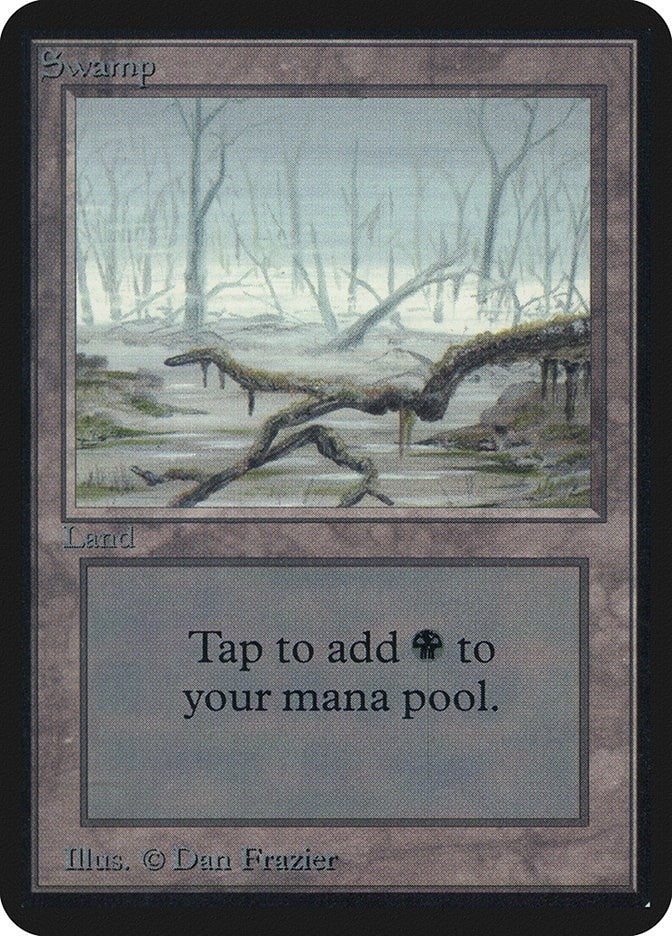 Swamp (A) [LEA] - MTG Single