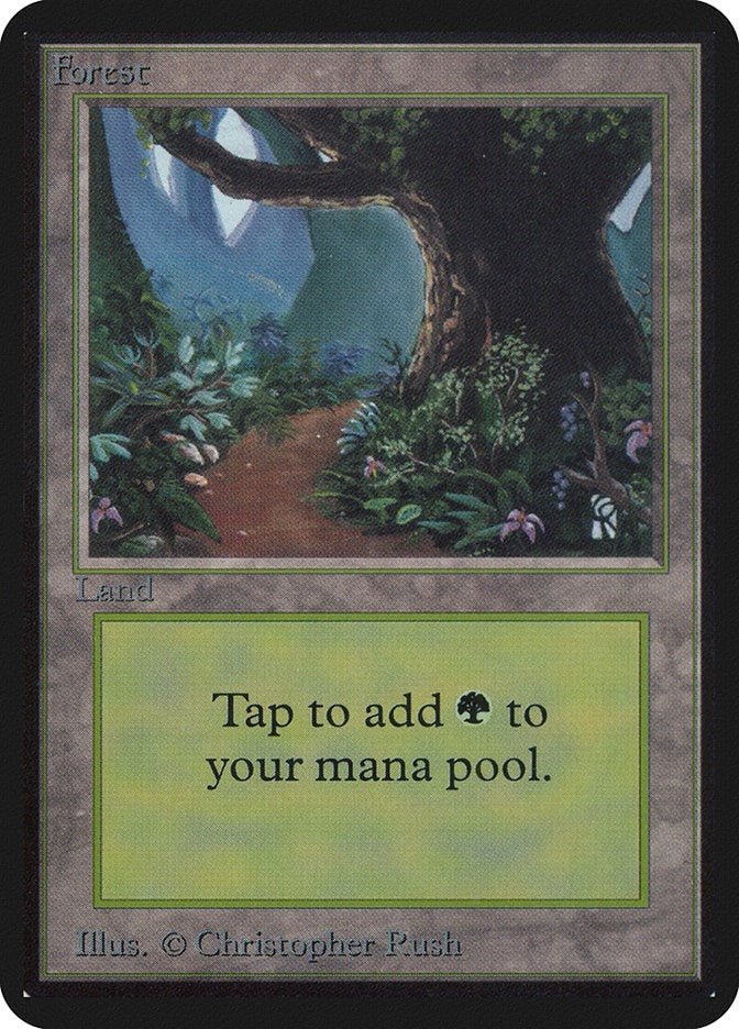 Forest (B) [LEA] - MTG Single