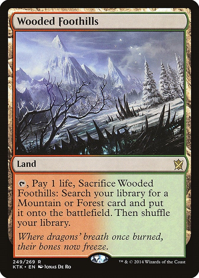 Wooded Foothills (249) [KTK] - MTG Single