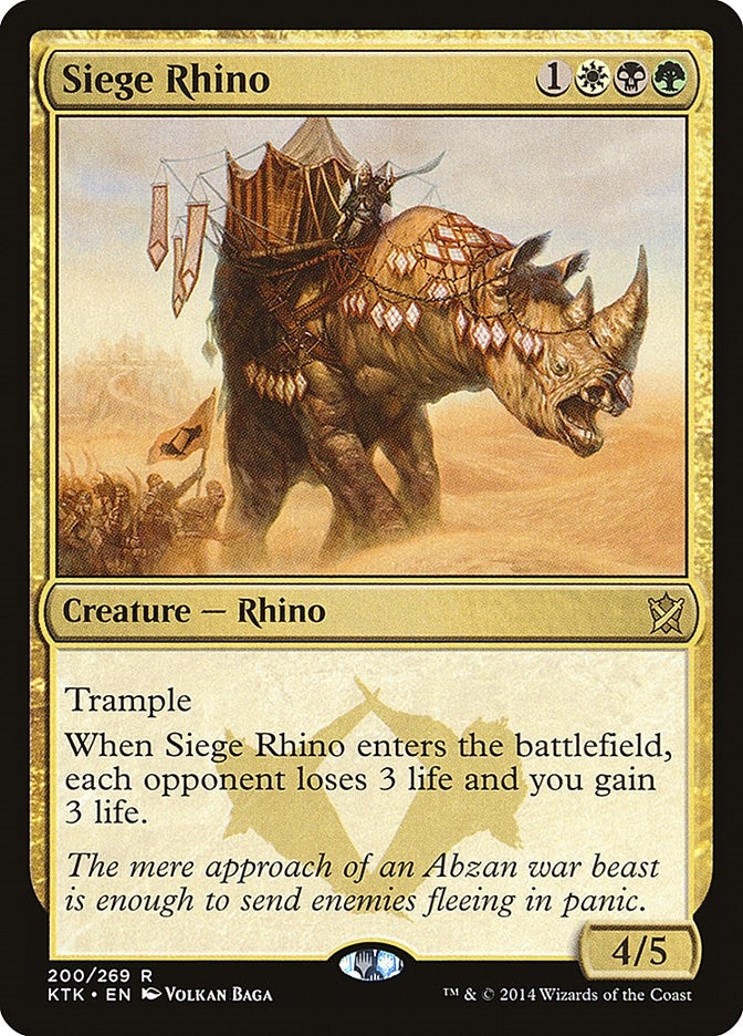 Siege Rhino (200) [KTK] - MTG Single