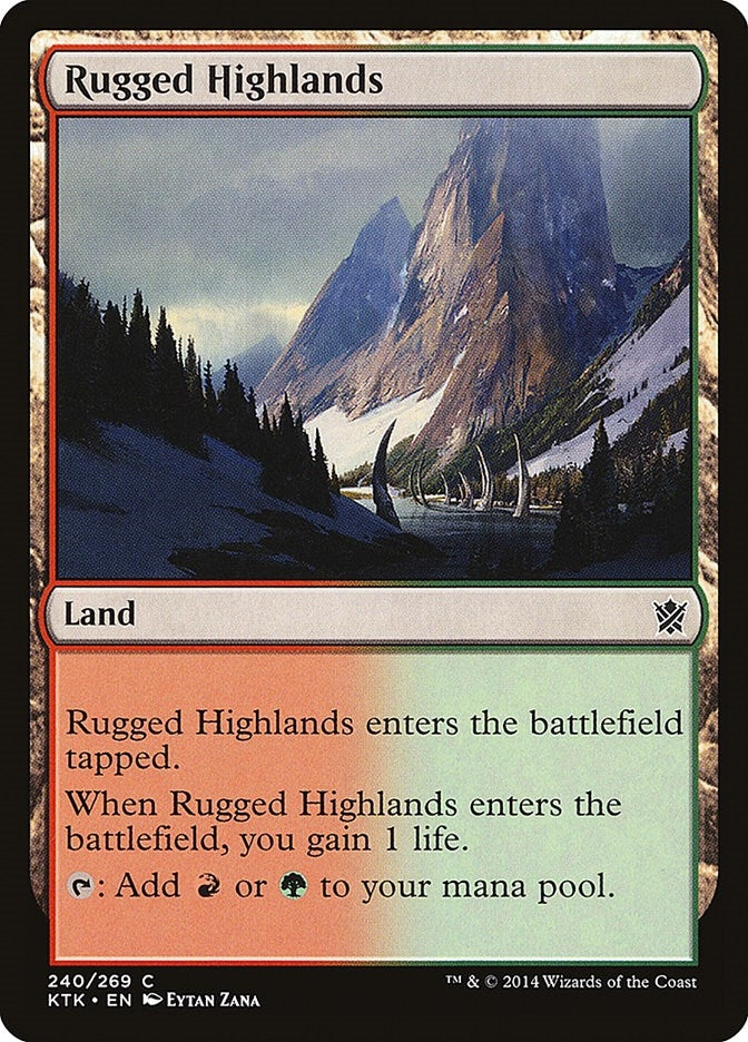 Rugged Highlands (240) [KTK] - MTG Single