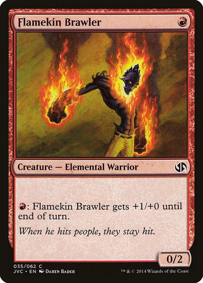 Flamekin Brawler (35) [DD3] - MTG Single