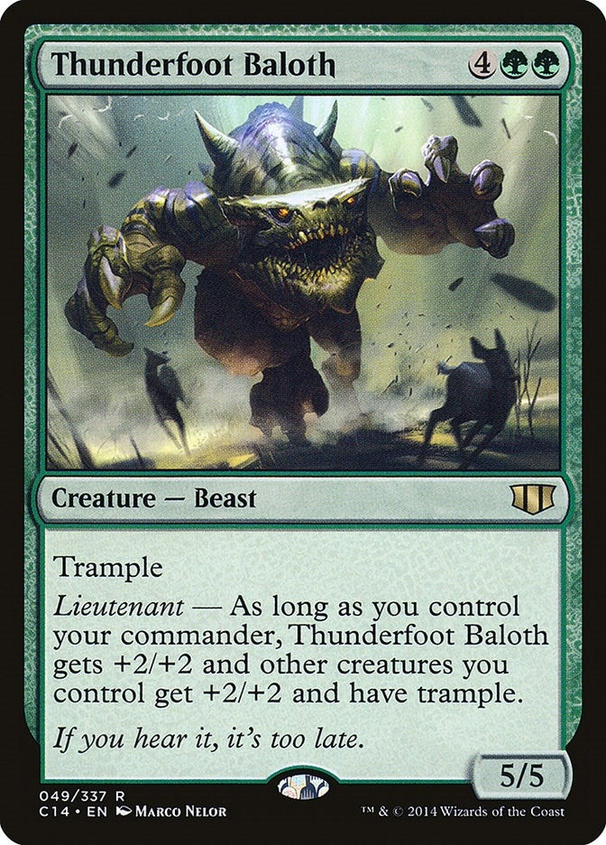 Thunderfoot Baloth (49) [C14] - MTG Single