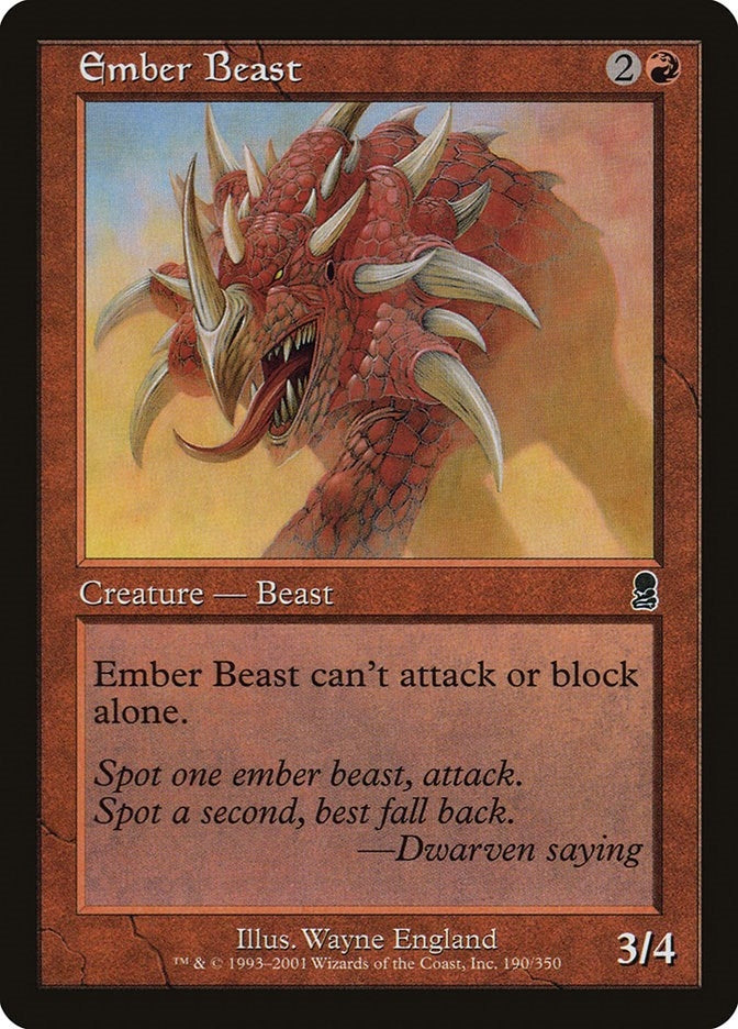Ember Beast (190) [ODY] - MTG Single