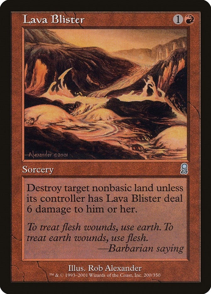 Lava Blister (200) [ODY] - MTG Single
