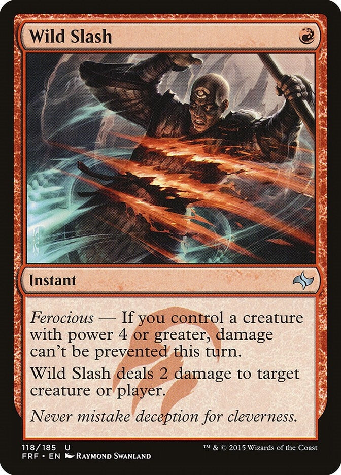 Wild Slash (118) [FRF] - MTG Single