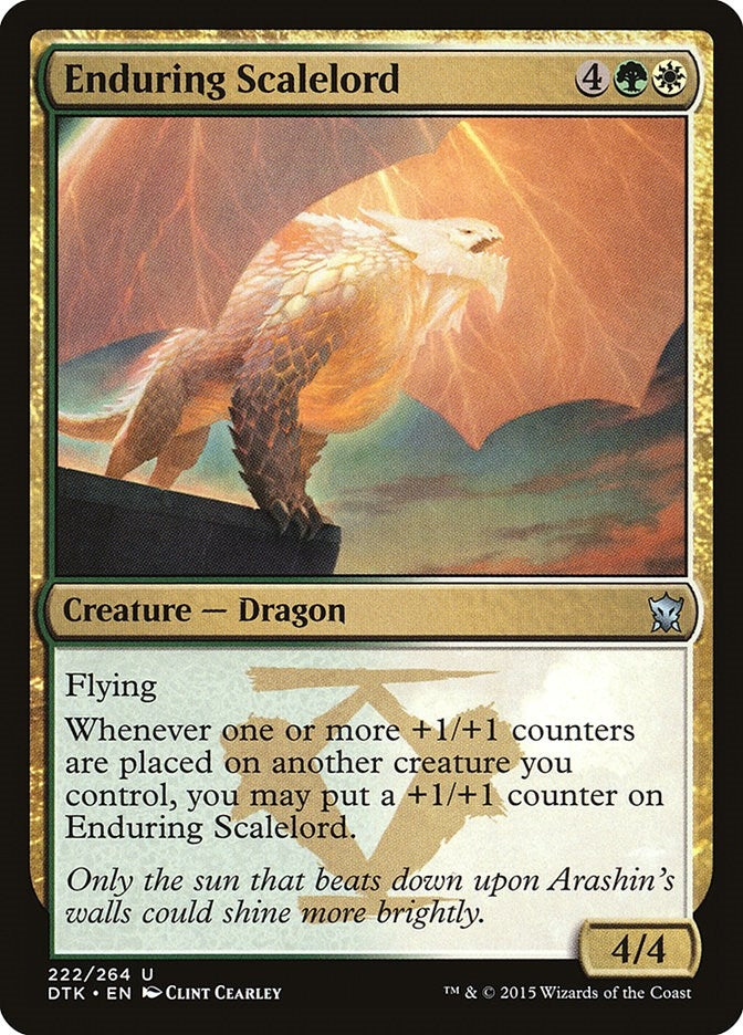 Enduring Scalelord (222) [DTK] - MTG Single