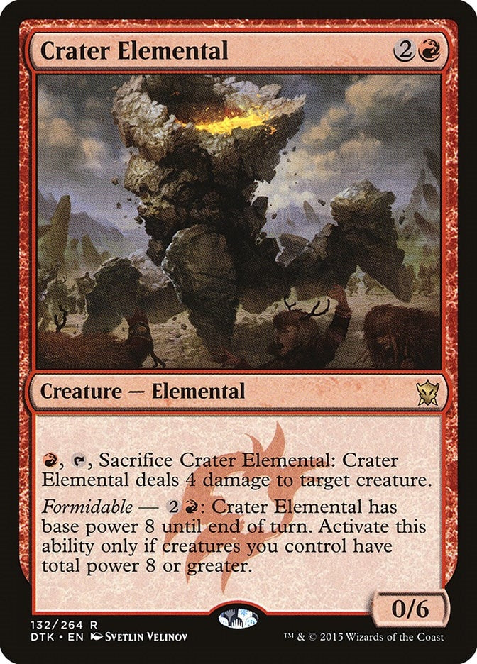 Crater Elemental (132) [DTK] - MTG Single