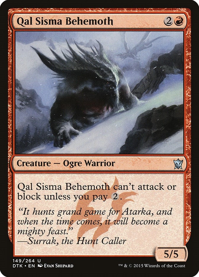 Qal Sisma Behemoth (149) [DTK] - MTG Single