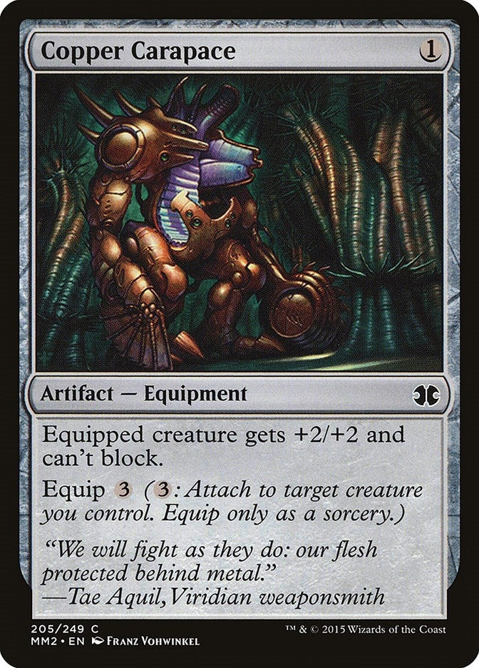 Copper Carapace (205) [MM2] - MTG Single